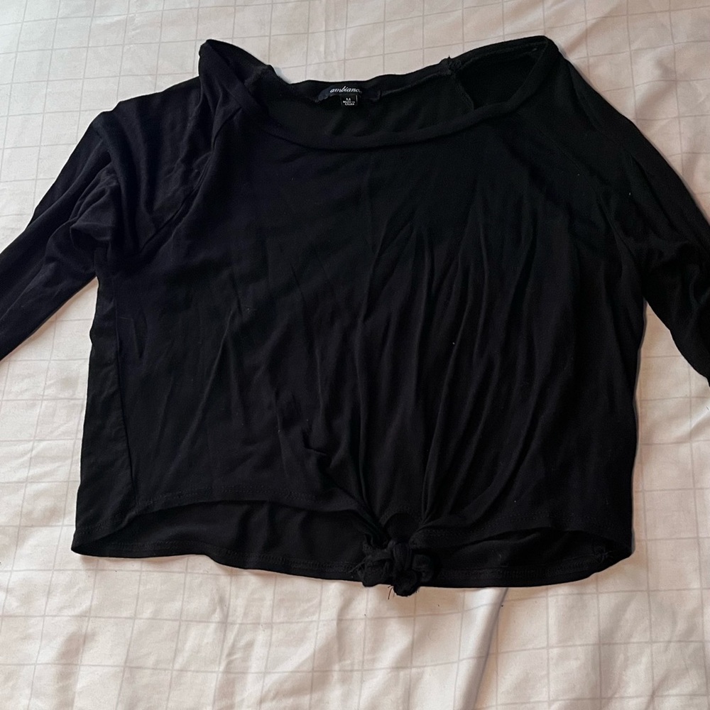 Ambiance knotted crop top